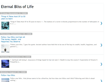 Tablet Screenshot of eternalblissoflife.blogspot.com