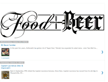 Tablet Screenshot of foodplusbeer.blogspot.com