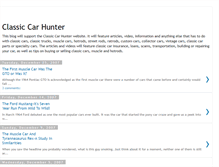 Tablet Screenshot of classic-car-hunter.blogspot.com