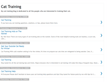 Tablet Screenshot of cattraining-help.blogspot.com