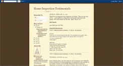 Desktop Screenshot of homeinspectiontestimonials.blogspot.com