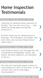 Mobile Screenshot of homeinspectiontestimonials.blogspot.com