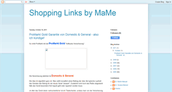 Desktop Screenshot of mame-shopping.blogspot.com