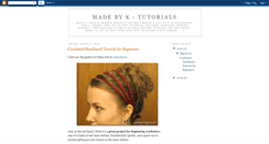 Desktop Screenshot of madebyk-tutorials.blogspot.com
