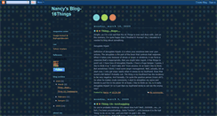 Desktop Screenshot of nancy16things.blogspot.com