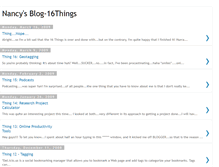 Tablet Screenshot of nancy16things.blogspot.com