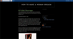 Desktop Screenshot of howtomakeawomanorgasm.blogspot.com