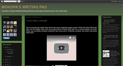 Desktop Screenshot of mokopawritepad.blogspot.com