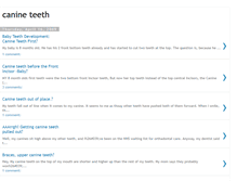 Tablet Screenshot of canine-teeth.blogspot.com