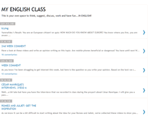 Tablet Screenshot of myenglishclass-smv.blogspot.com