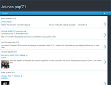 Tablet Screenshot of jeunes-populaires71.blogspot.com