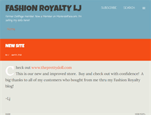 Tablet Screenshot of fashionroyaltydolls.blogspot.com