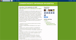 Desktop Screenshot of consentimientoinformadoenbioetica.blogspot.com