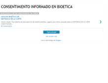 Tablet Screenshot of consentimientoinformadoenbioetica.blogspot.com