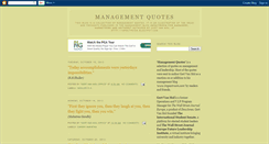 Desktop Screenshot of managementquotes.blogspot.com