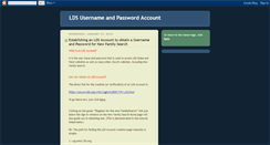 Desktop Screenshot of ldsusernameaccounts.blogspot.com