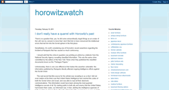 Desktop Screenshot of horowitzwatch.blogspot.com