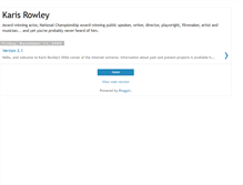 Tablet Screenshot of karis-rowley.blogspot.com