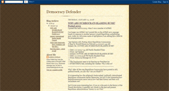 Desktop Screenshot of democracydefender.blogspot.com
