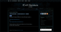 Desktop Screenshot of evilgeniuslabs.blogspot.com