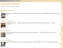 Tablet Screenshot of canapele-timisoara.blogspot.com