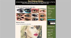 Desktop Screenshot of eyemakeupstyles.blogspot.com