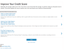 Tablet Screenshot of improve--your-credit-score.blogspot.com