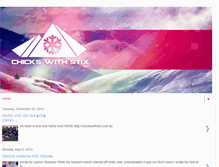 Tablet Screenshot of chickswithstix-skiing.blogspot.com