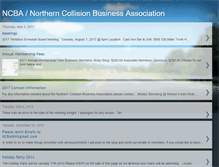 Tablet Screenshot of northerncollisionbusinessassociation.blogspot.com