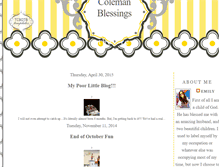 Tablet Screenshot of manycolemanblessings.blogspot.com