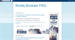 Desktop Screenshot of kindlebrowserfaq.blogspot.com