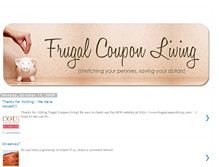Tablet Screenshot of frugalcouponliving.blogspot.com
