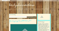 Desktop Screenshot of dailysurrenders.blogspot.com