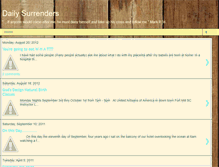 Tablet Screenshot of dailysurrenders.blogspot.com