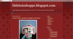 Desktop Screenshot of littletotsshoppe.blogspot.com