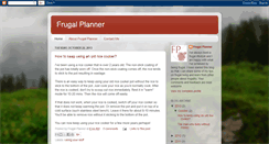 Desktop Screenshot of frugalplanner.blogspot.com