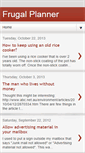 Mobile Screenshot of frugalplanner.blogspot.com