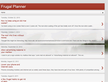 Tablet Screenshot of frugalplanner.blogspot.com