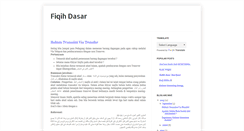 Desktop Screenshot of fiqihdasar.blogspot.com