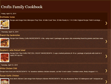 Tablet Screenshot of croftsfamilycookbook.blogspot.com