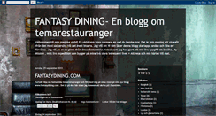 Desktop Screenshot of fantasydining.blogspot.com