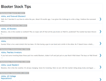 Tablet Screenshot of blooterstocktips.blogspot.com