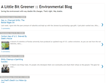 Tablet Screenshot of alittlebitgreener.blogspot.com