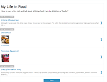 Tablet Screenshot of jennyslifeinfood.blogspot.com