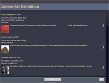 Tablet Screenshot of janineartexhibition.blogspot.com