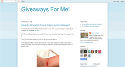 Desktop Screenshot of giveawaysforme.blogspot.com