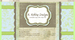 Desktop Screenshot of aashleydesigns.blogspot.com
