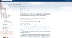 Desktop Screenshot of gifttomyself.blogspot.com