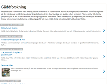 Tablet Screenshot of gaddforskning.blogspot.com
