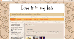 Desktop Screenshot of loveisinmyhair.blogspot.com